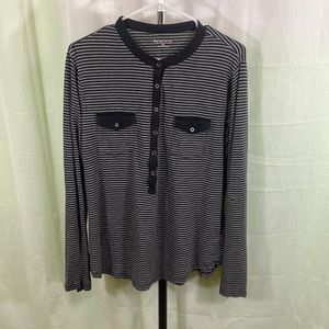 Relativity Striped Long Sleeve Shirt Womens Size XL